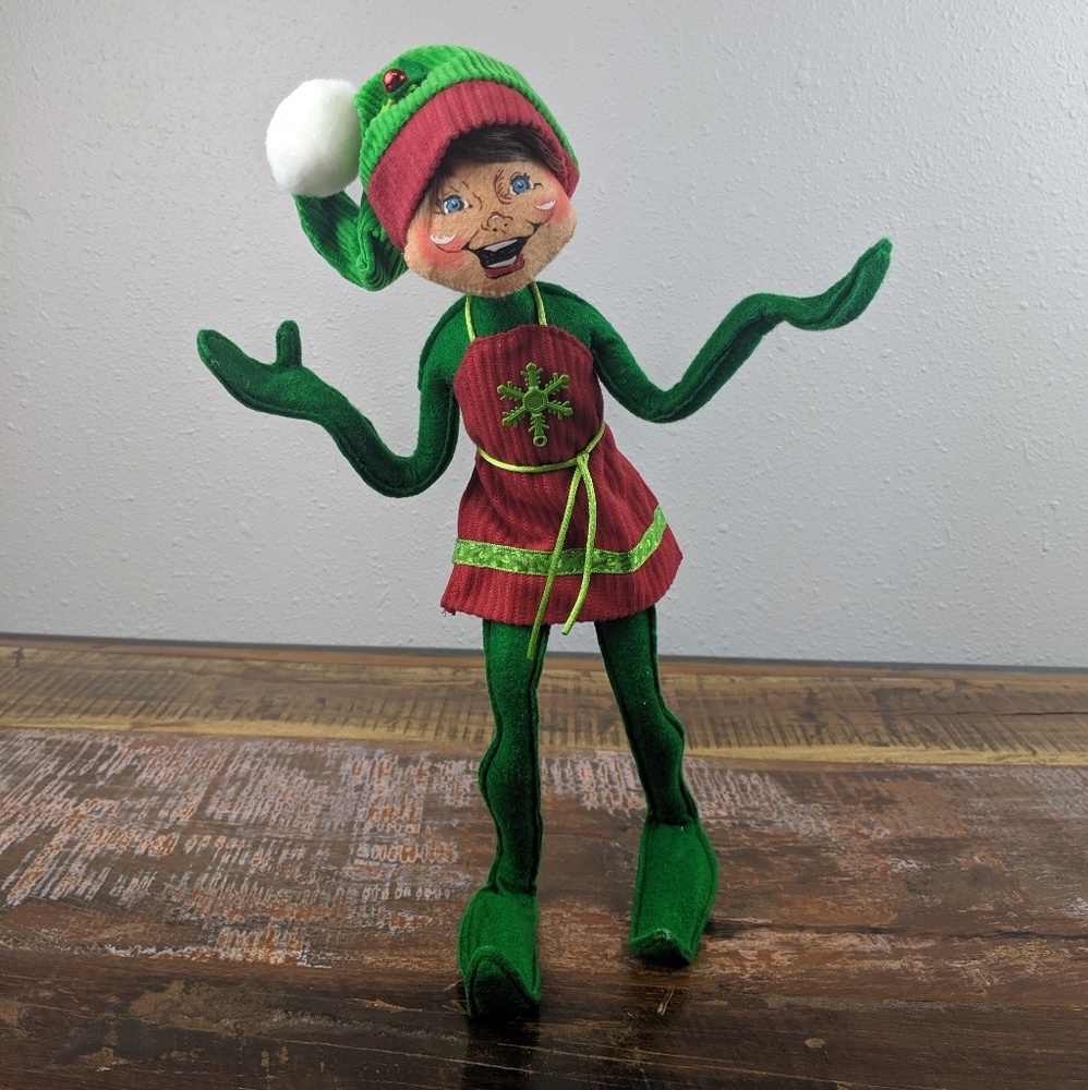 Annalee Dolls Winter Christmas Elf 14"